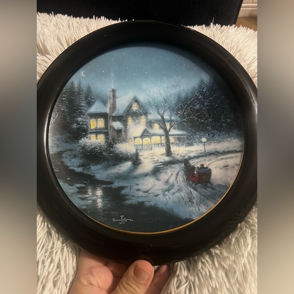 Vintage / Antique Moonlit Gleigh Ride Ornament Christmas